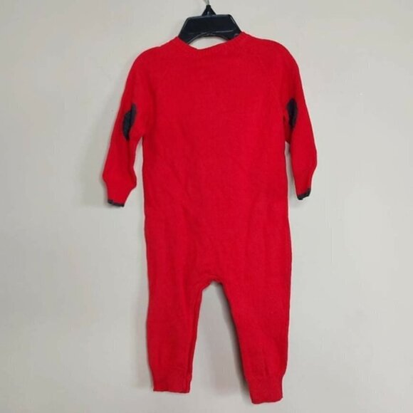 𝅺FIRSTS By Petit Lem One Piece W/ Hat Unisex Sleeper BNWOT Holiday Xmas - Picture 2 of 7